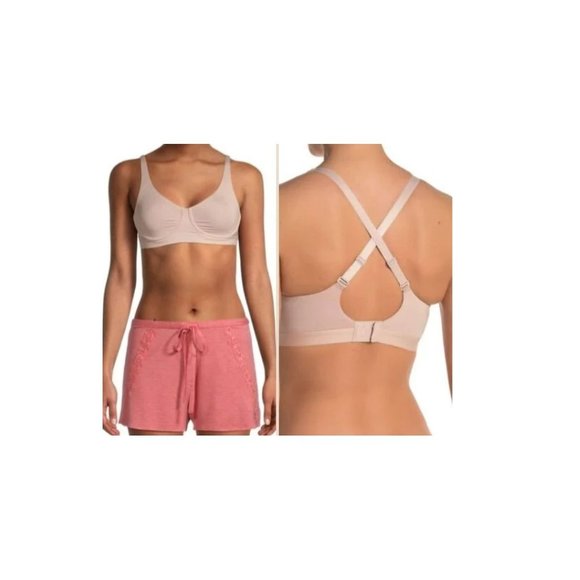 🆕 NATORI Recharge Sports Bra Underwire Beige 32C #7543241 - Picture 1 of 7